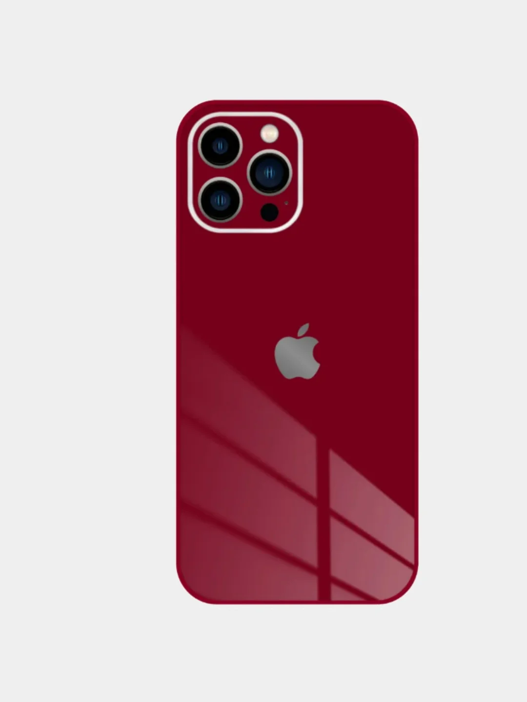 Красный чехол для iPhone 13, 13 pro, ProMax, Mini айфон про макс мини стеклянный с защитой камеры