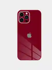 Красный чехол для iPhone 13, 13 pro, ProMax, Mini айфон про макс мини стеклянный с защитой камеры