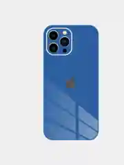Синий чехол для iPhone 13, 13 pro, ProMax, Mini айфон про макс мини стеклянный с защитой камеры