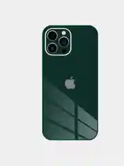 Тёмно-зелёный чехол для iPhone 13, 13 pro, ProMax, Mini айфон про макс мини стеклянный с защитой камеры