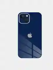 Темно-синий чехол для iPhone 13, 13 pro, ProMax, Mini айфон про макс мини стеклянный с защитой камеры