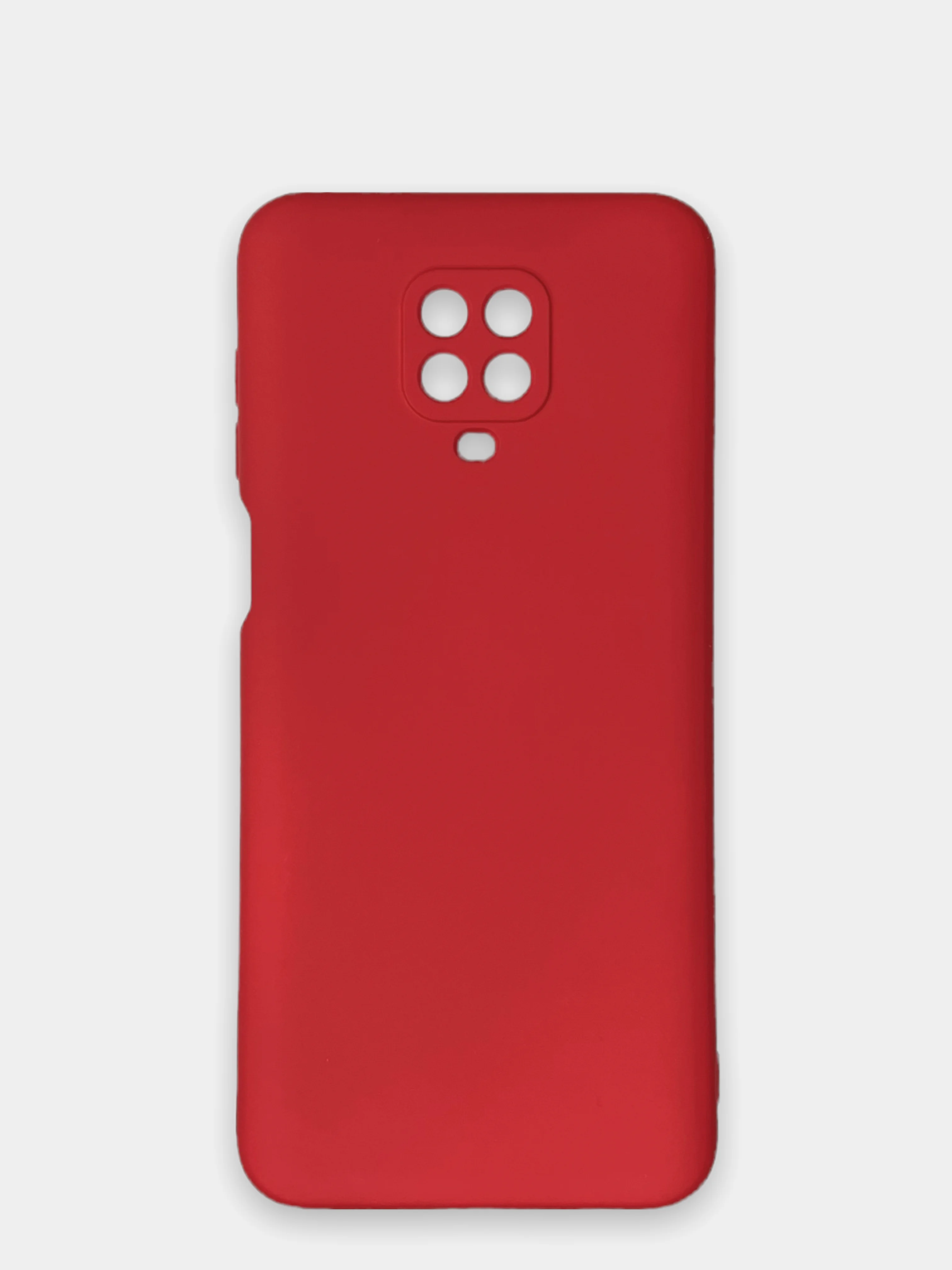 Красный чехол Xiaomi Redmi Note 9S / Note 9 Pro / Note 9 Pro Max, Редми Нот 9 Про Макс силиконовый