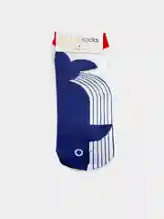 Синий носки короткие с принтом