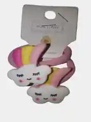 Кораллово-розовый резинки для волос, 2 штуки