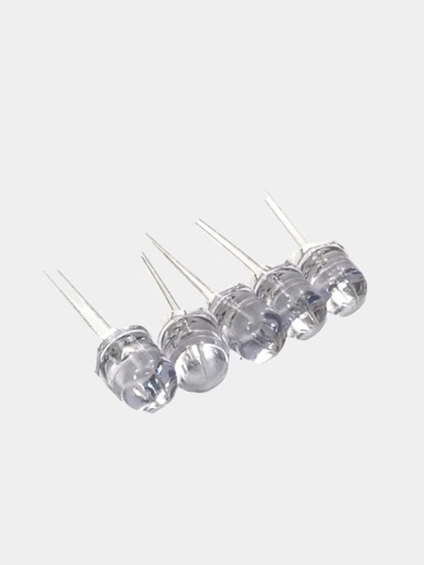 Светодиод 10мм красный 10RRWC 40Kd 2.3v 10d (5 штук)