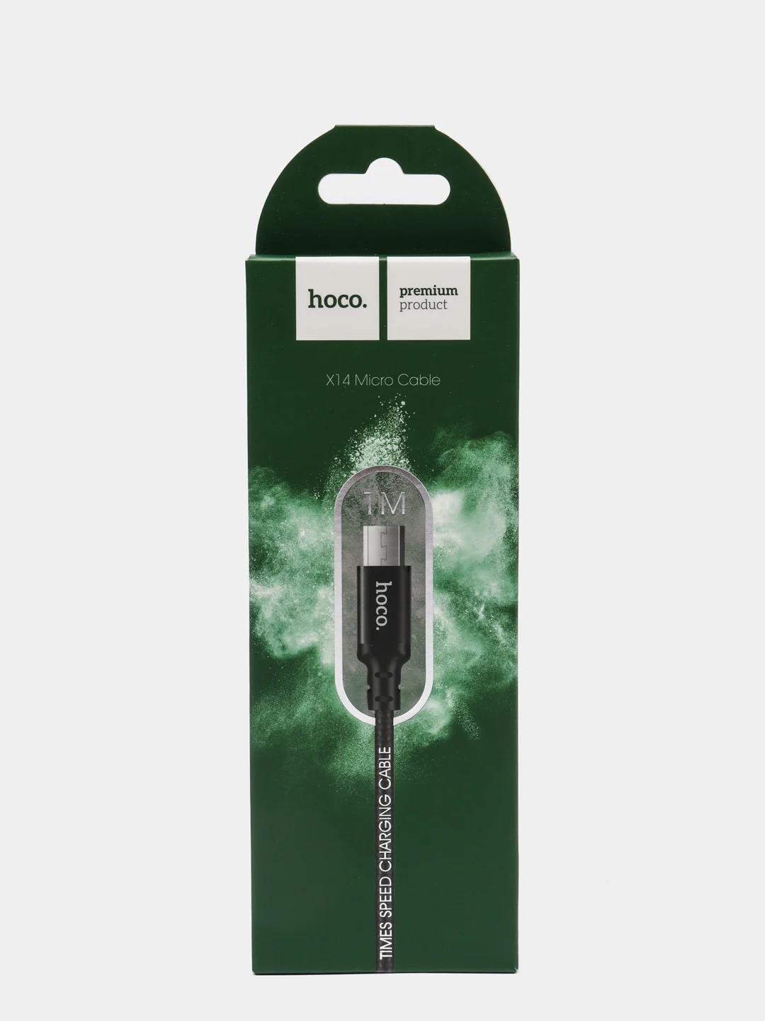 Черный кабель для зарядки micro-USB Hoco X14 (2A), 1 и 2 метра