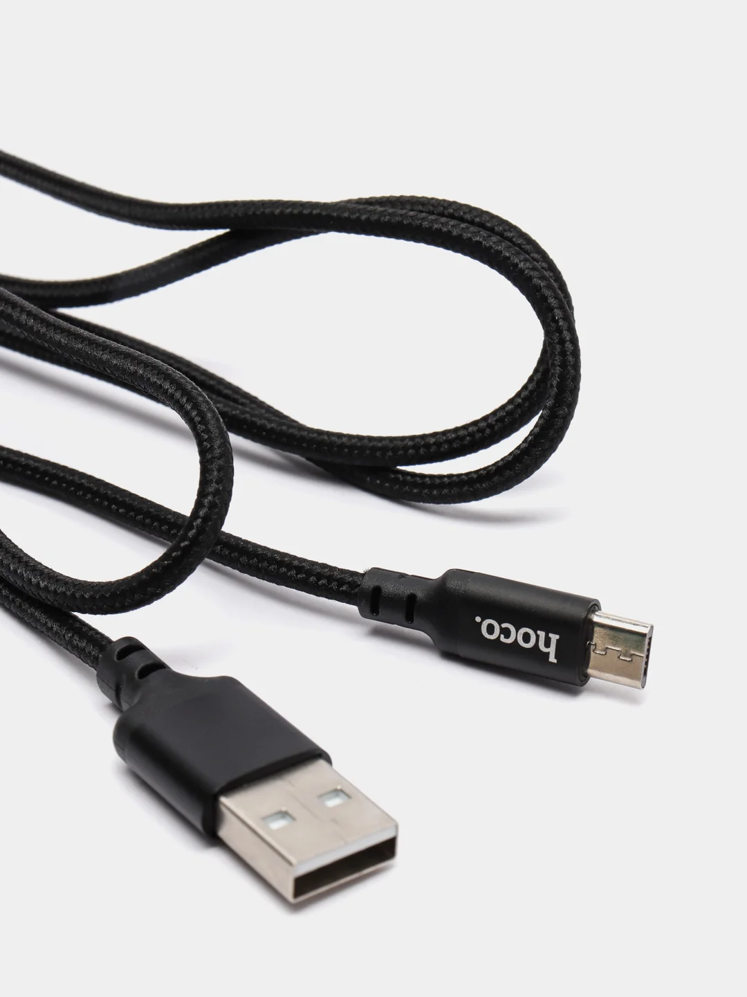 Черный кабель для зарядки micro-USB Hoco X14 (2A), 1 и 2 метра