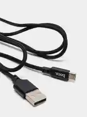 Черный кабель для зарядки micro-USB Hoco X14 (2A), 1 и 2 метра