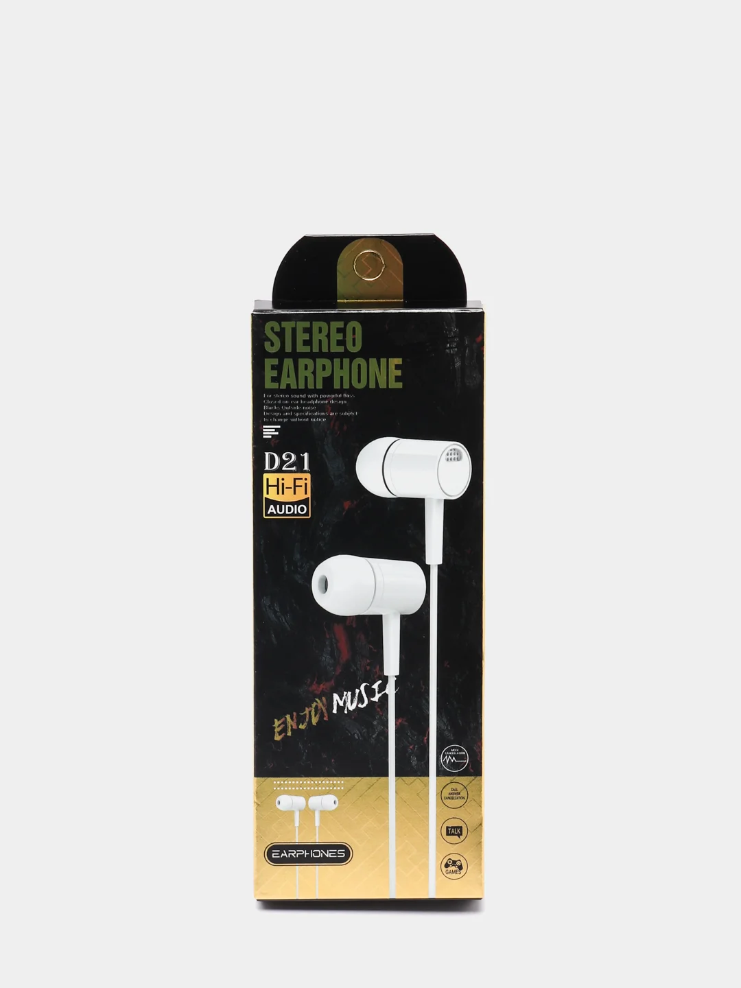 Белый проводные, вакуумные, микрофон, 1 м, jack 3.5 мм, белые