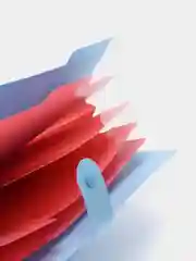 Бирюзовый папка с разделами для удобного хранения документов, формат А4