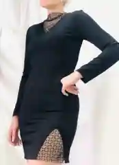 Черный платье вечернее