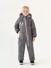 Серый комбинезон детский, мембрана Arctic kids, зима