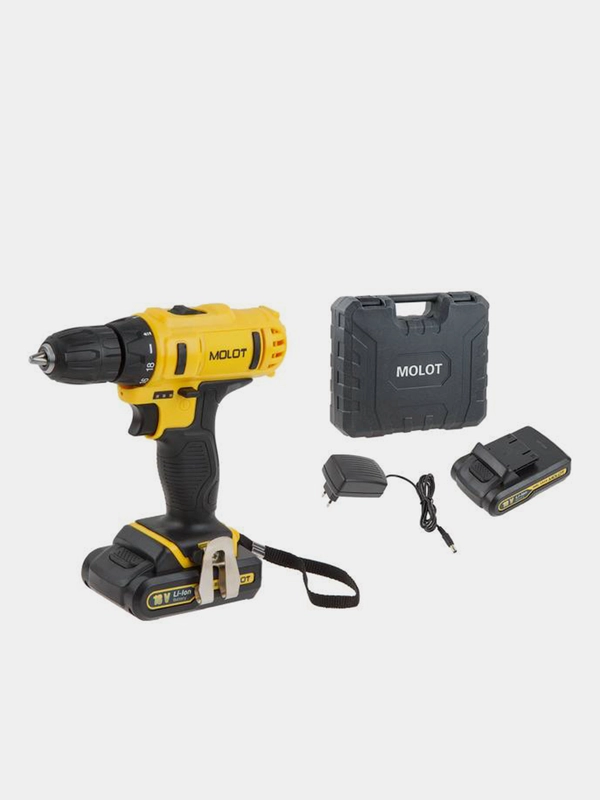 Аккумуляторная дрель-шуруповерт MOLOT MBD 1815 DLi, 18.0 В