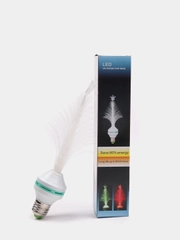 Светодиодная LED-лампа "Ёлка", цвет белый, цоколь E27, новогоднее украшение