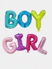 Лайм шары на гендер-пати "Baby, boy, girl"