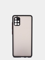 Чехол противоударный, матовый, с защитой камеры для Samsung A51