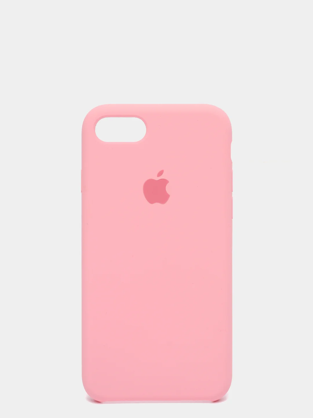 Розовый силиконовый чехол на iPhone 6, 6S / 7, 8 / 7 Plus, 8 Plus / X, XS / XR (разные цвета)