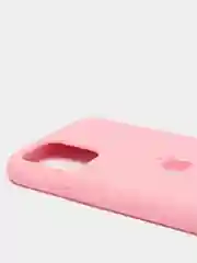 Розовый силиконовый чехол на iPhone 6, 6S / 7, 8 / 7 Plus, 8 Plus / X, XS / XR (разные цвета)