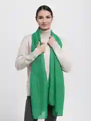 Зеленый шарф женский