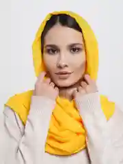 Желтый шарф женский