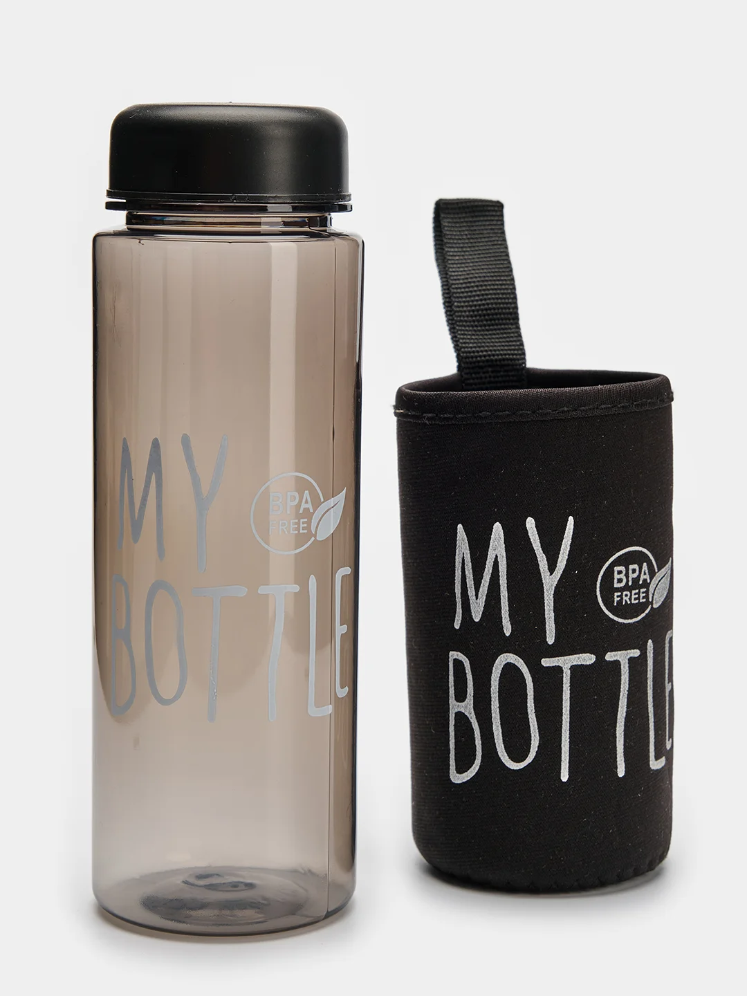 Черный my bottle в термочехле