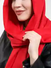 Красный палантин однотонный Magic