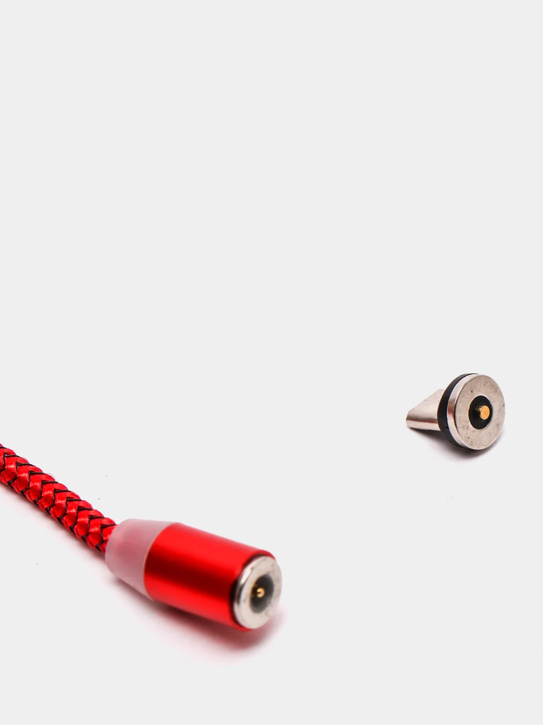 Белый магнитный кабель microUSB, type-C, Lightning
