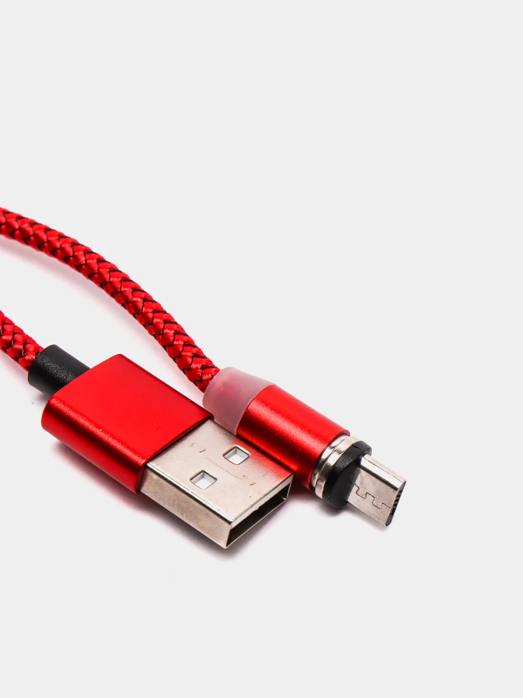 Белый магнитный кабель microUSB, type-C, Lightning
