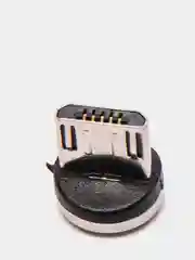 Белый магнитный кабель microUSB, type-C, Lightning