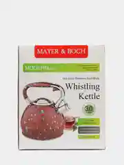 Коричневый чайник металлический МВ, со свистком, 3.0 л