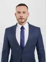 Индиго галстук мужской