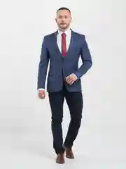 Вишнёвый галстук мужской