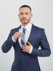 Черный галстук мужской