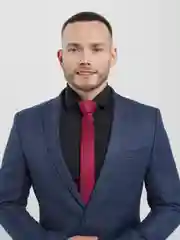 Бордовый галстук однотонный