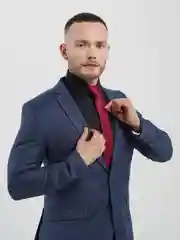 Бордовый галстук однотонный