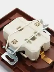 Черный розетка двойная с заземлением скрытой установки 16А 250В Intro Plano