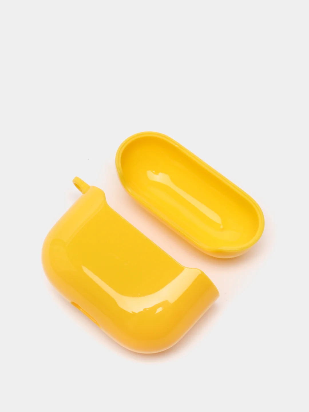 Желтый чехол для AirPods 3, 10 цветов, силикон, c креплением для карабина