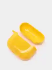 Желтый чехол для AirPods 3, 10 цветов, силикон, c креплением для карабина
