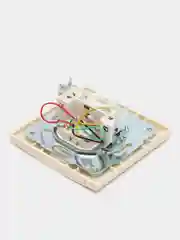 Розетка компьютерная+телефонная "UNIVersal" / "Бриллиант" 1А, RJ45, RJ12, "слоновая кость"