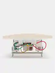 Розетка компьютерная+телефонная "UNIVersal" / "Бриллиант" 1А, RJ45, RJ12, "слоновая кость"
