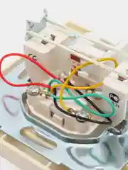 Розетка компьютерная+телефонная "UNIVersal" / "Бриллиант" 1А, RJ45, RJ12, "слоновая кость"