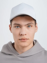 Бейсболка белая