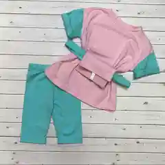 Бирюзовый хлопковые легинсы
