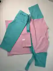 Бирюзовый хлопковые легинсы