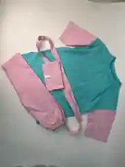 Розовый хлопковые легинсы