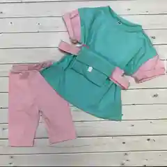 Розовый хлопковые легинсы