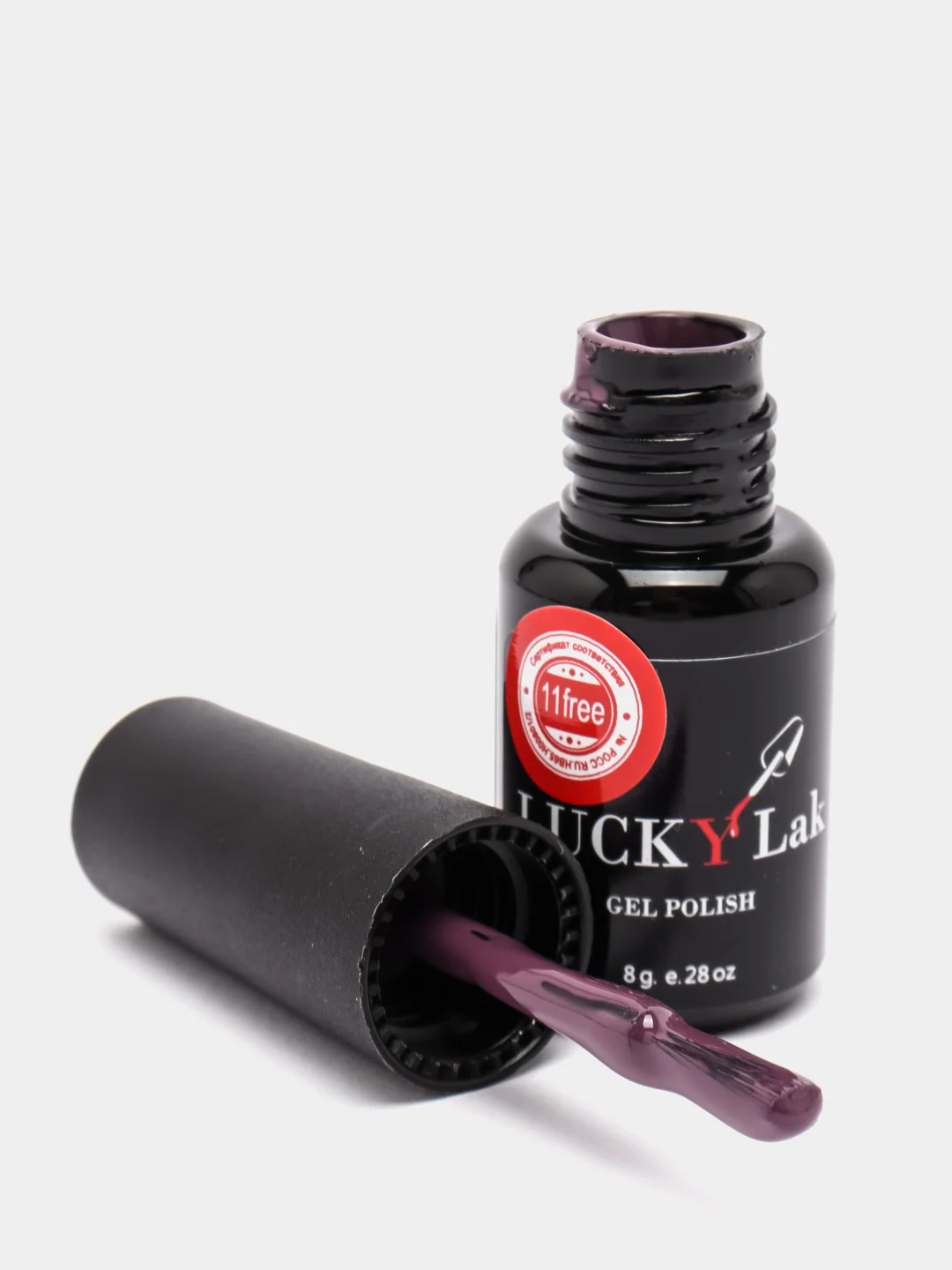 Гель лак для ногтей, гель-лак LuckyLak Fashion №104, 8g темно сиреневый