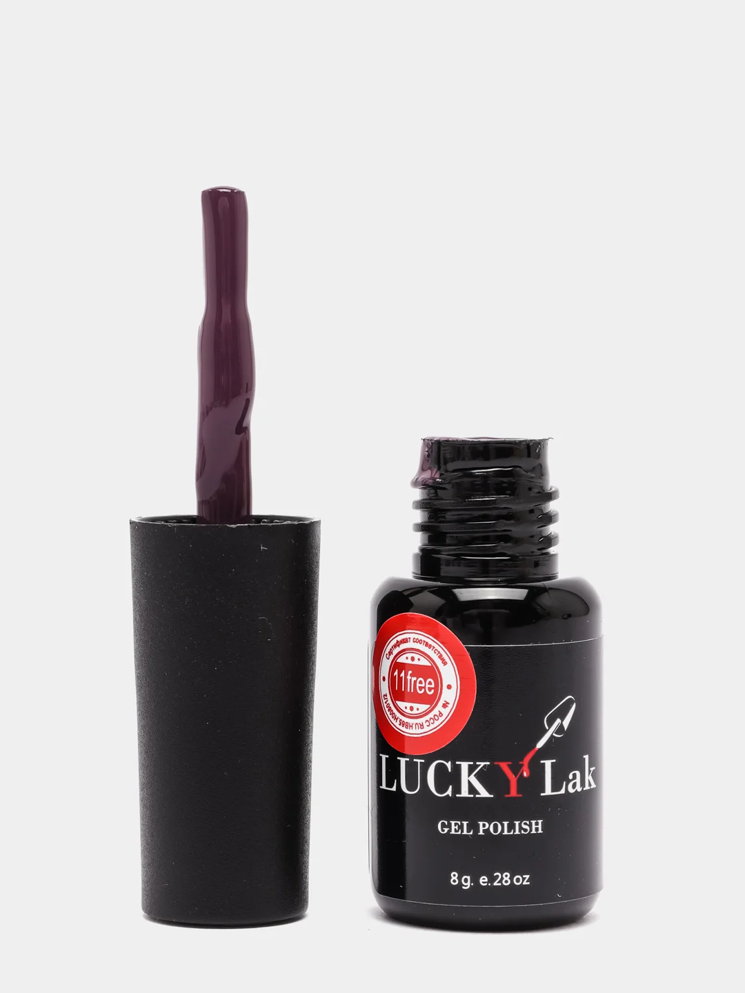 Гель лак для ногтей, гель-лак LuckyLak Fashion №104, 8g темно сиреневый