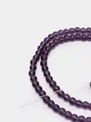 Фиолетовый бусины круглые стеклянные