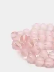 Розовый бусины круглые стеклянные